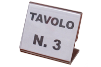 segnaposto in metacrilato